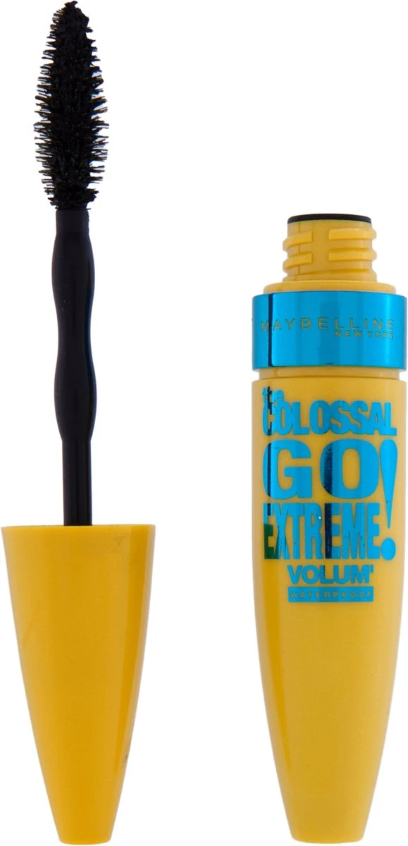 Maybelline Volum'Express Colossal Go Extreme! - Zwart - Waterproof Mascara 2 Maybelline Volum'Express Colossal Go Extreme! - Zwart - Waterproof Mascara - Afbeelding 2
