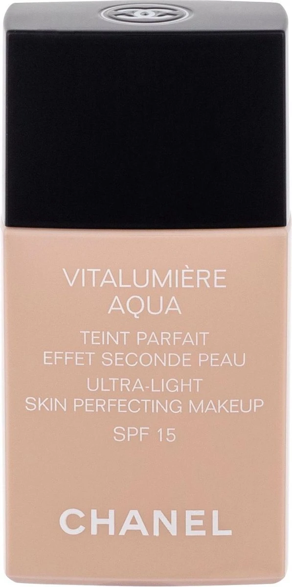 Chanel Vitalumiere Aqua Foundation - 30 Beige - SPF15 - 30 Ml 1 Chanel Vitalumiere Aqua Foundation - 30 Beige - SPF15 - 30 Ml