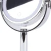 Benson Make Up Spiegel - LED Touch - Dimbaar - 2-Zijdig- Chroom