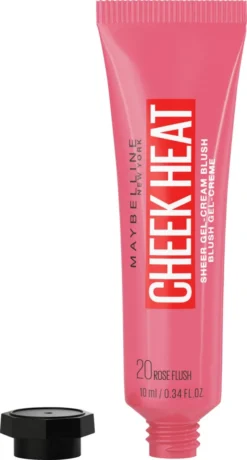 Maybelline Cheek Heat Cream Blush - 20 Rose Flash -Poeder and Foundation Winkel 645x1200 1