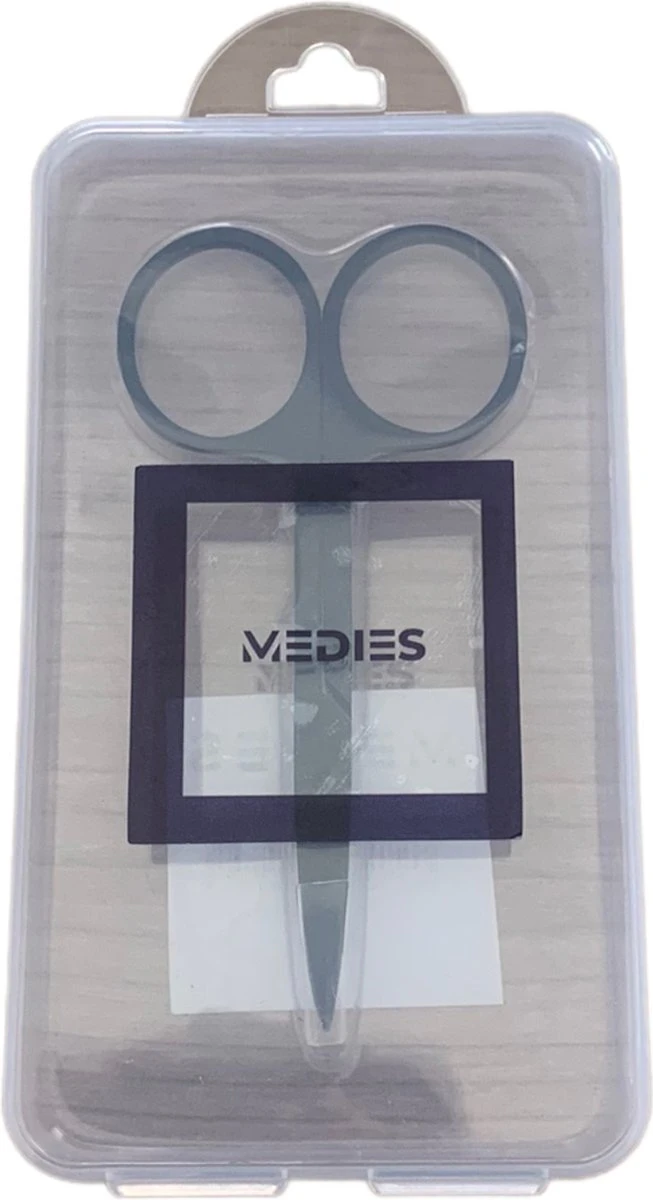 Medies - Professionele Schaar Voor Wenkbrauwen | Wenkbrauw Schaartje | Wenkbrauwschaar | Wenkbrauw Schaar | Gebogen Schaar| Schaar Voor Baard | Wenkbrauw Trimmer | Baardschaar - RVS - Zwart 2 Medies - Professionele Schaar Voor Wenkbrauwen | Wenkbrauw Schaartje | Wenkbrauwschaar | Wenkbrauw Schaar | Gebogen Schaar| Schaar Voor Baard | Wenkbrauw Trimmer | Baardschaar - RVS - Zwart - Afbeelding 2