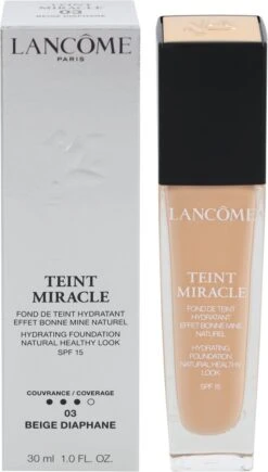 Lancôme Teint Miracle Foundation SPF 15 - 03 Beige Diaphane - 30 Ml 17 Lancôme Teint Miracle Foundation SPF 15 - 03 Beige Diaphane - 30 Ml -Poeder and Foundation Winkel 682x1200