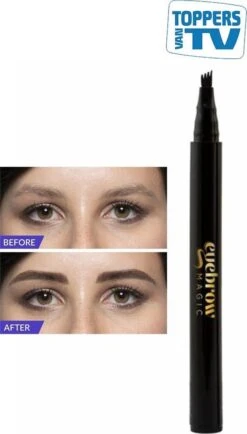 Toppers Van Tv Eyebrow Magic Microblading Wenkbrauwpen - Kastanjebruin