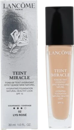 Lancôme Teint Miracle Foundation 30 Ml - 02 Lys Rosé - SPF 15 -Poeder and Foundation Winkel 685x1200