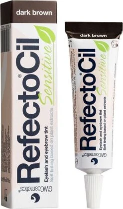 RefectoCil - Sensitive - Wimper & Wenkbrauw Verf - Donkerbruin - 15 Ml -Poeder and Foundation Winkel 704x1200