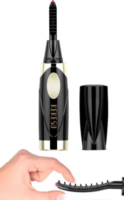 Merkloos Elektrische Wimperkruller Maakt Wimpers Langer En Voller.