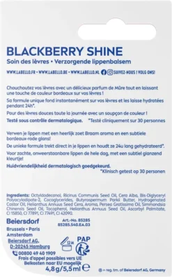 Labello Blackberry Shine - Lippenbalsem -Poeder and Foundation Winkel 747x1200 4