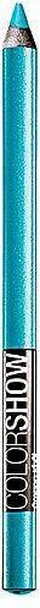 Maybelline Color Show Khol Liner - 210 Turquoise Flash - Blauw - Oogpotlood 6 Maybelline Color Show Khol Liner - 210 Turquoise Flash - Blauw - Oogpotlood - Afbeelding 6