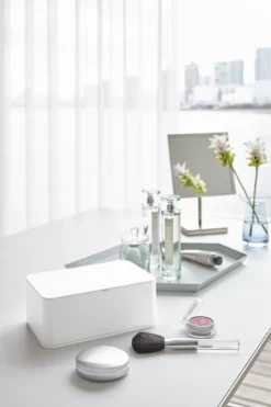 Yamazaki Bakje Voor Vochtige Doekjes - Wit - Met Deksel -Poeder and Foundation Winkel 800x1200 14