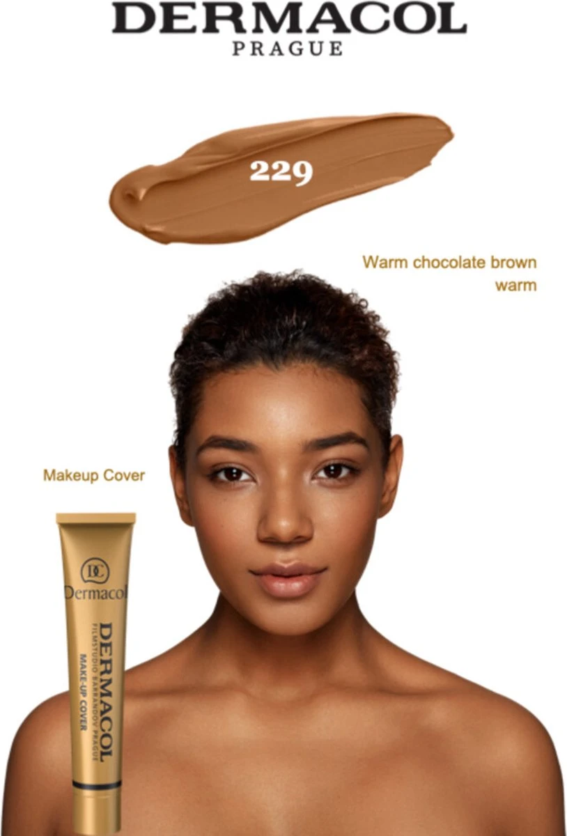 Dermacol - Make-up Cover - 30 Ml - Waterproof - Tint 229 2 Dermacol - Make-up Cover - 30 Ml - Waterproof - Tint 229 - Afbeelding 2