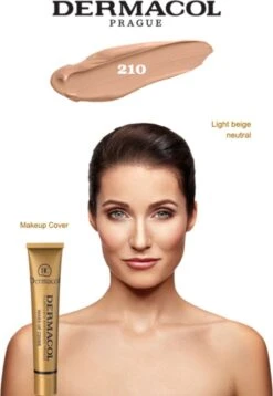 Dermacol - Make-Up Cover Make-Up For A Clear And Unified Skin 30 Ml - # 210 -Poeder and Foundation Winkel 827x1200