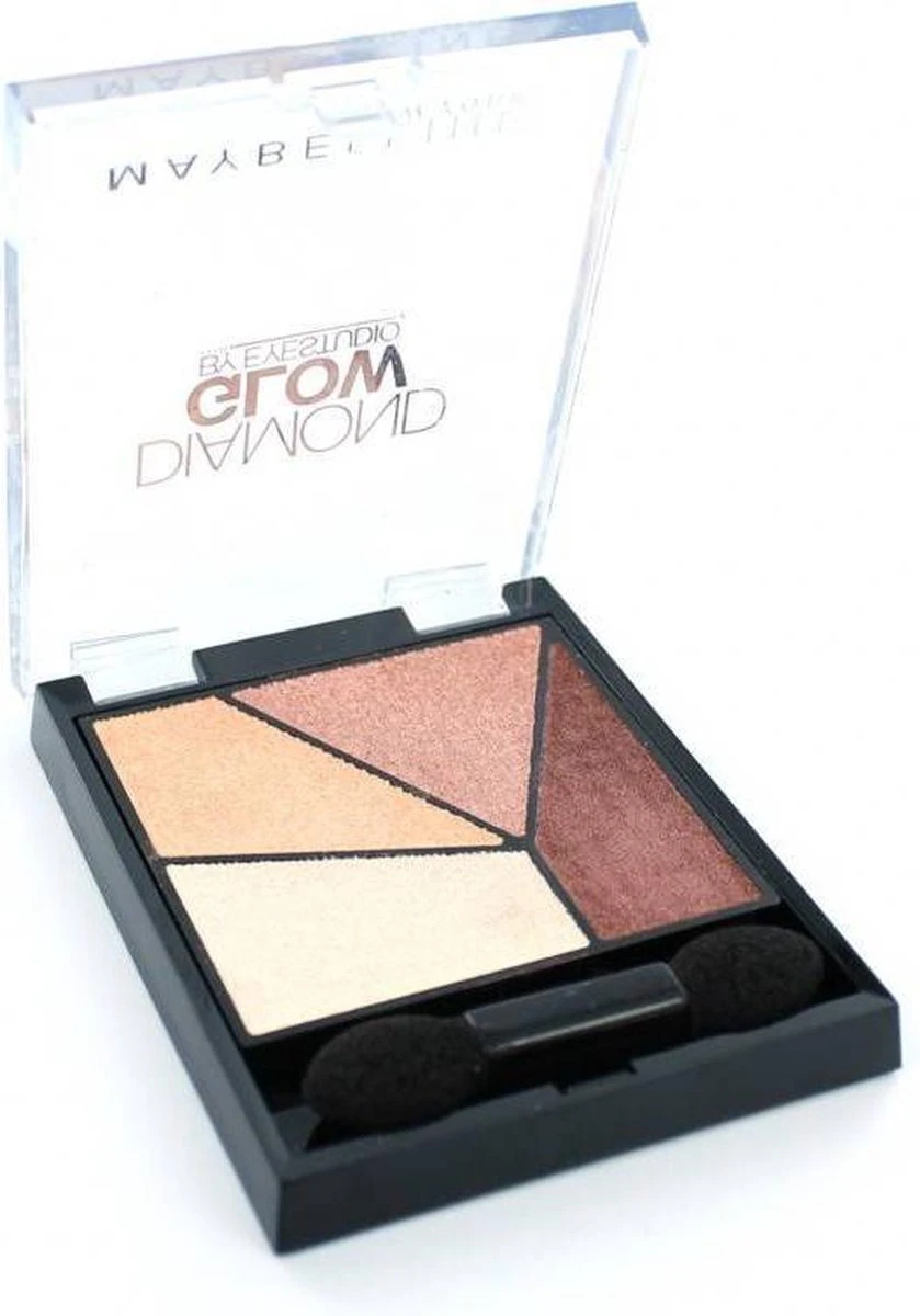 Maybelline Eyestudio Quads Diamond Glow Oogschaduw - 2 Coral Drama 1 Maybelline Eyestudio Quads Diamond Glow Oogschaduw - 2 Coral Drama