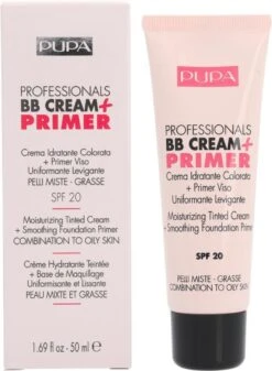 Pupa Milano BB Cream + Primer For Combination To Oily Skin - 001 Nude -Poeder and Foundation Winkel 880x1200