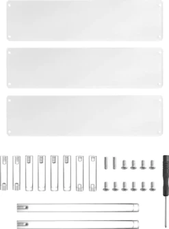 QWORK 3-laags Acryl Displaystandaard, Transparant Acryl Display Riser Plank Voor Figuren, Sieraden, Cupcake, Lippenstift, Nagellak, Kruiden, 30x21x15cm -Poeder and Foundation Winkel 885x1200 4