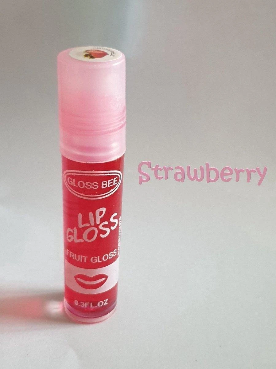 Gloss Bee Strawberry Lip Gloss ( 1 Stuk) 2 Gloss Bee Strawberry Lip Gloss ( 1 Stuk) - Afbeelding 2